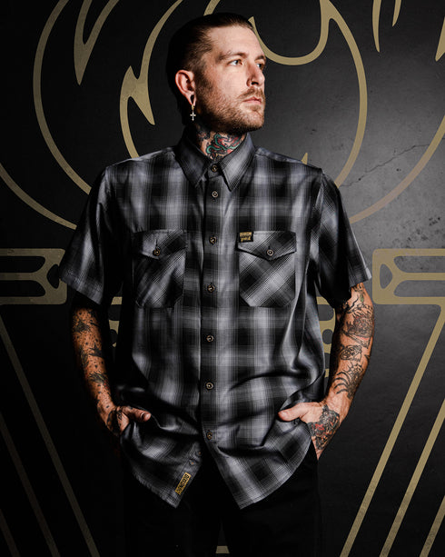 POD VERITAS BAMBOO SHORT SLEEVE BUTTON UP - MENS